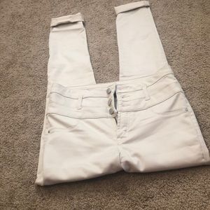 Khaki high waisted pants